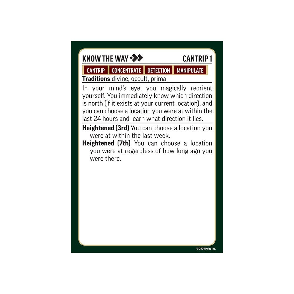 Paizo Pathfinder: Occult Spell Cards - Good Games