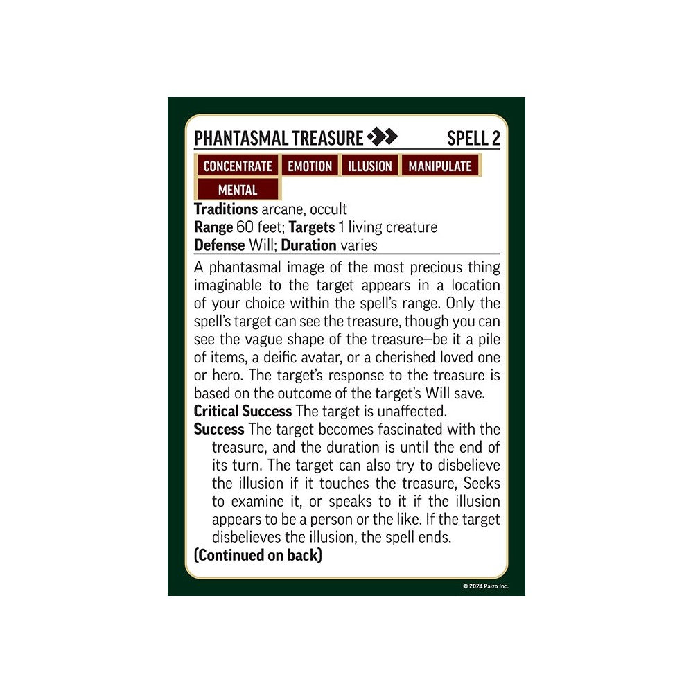 Paizo Pathfinder: Occult Spell Cards - Good Games