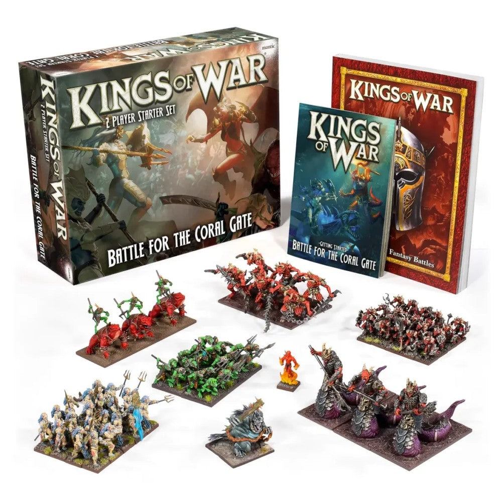 Kings of War Battle for The Coral Gate 2-Player Starter Set (MGKWM127) - Good Games