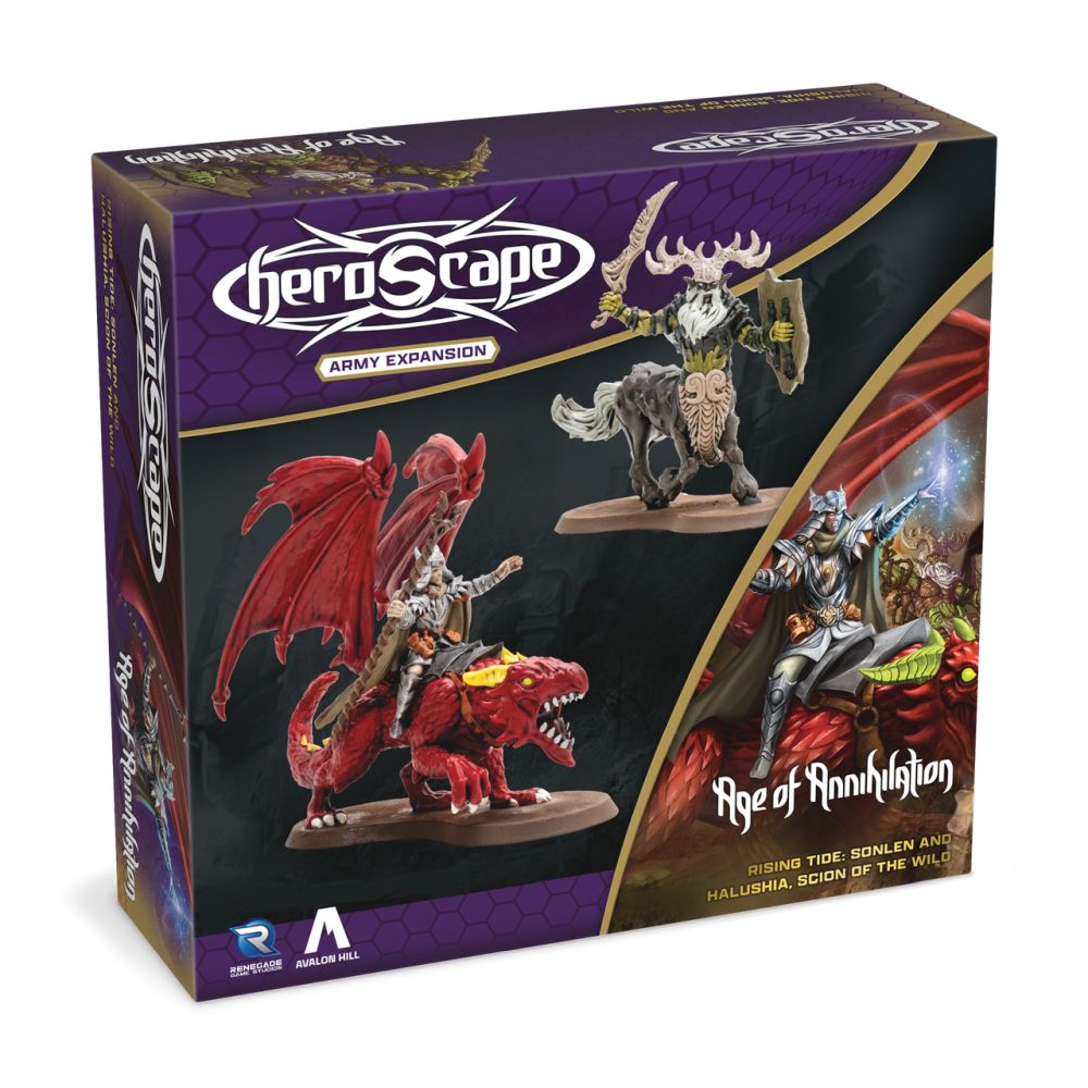 Heroscape - Rising Tide - Sonlen &amp; Halushia; Scion of the Wild Army Expansion