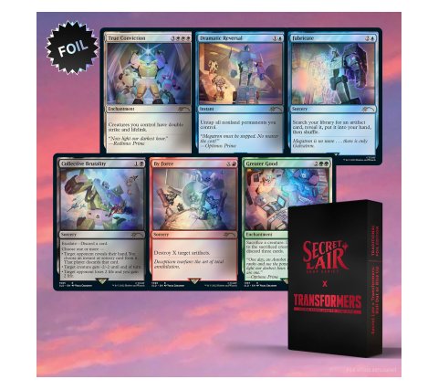 Magic: The Gathering - Secret Lair - Secret Lair x Transformers: Roll Out or Rise Up Foil Edition - Good Games