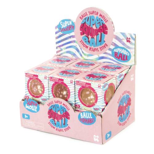 Alphabet Glitter Ball 6cm - Good Games