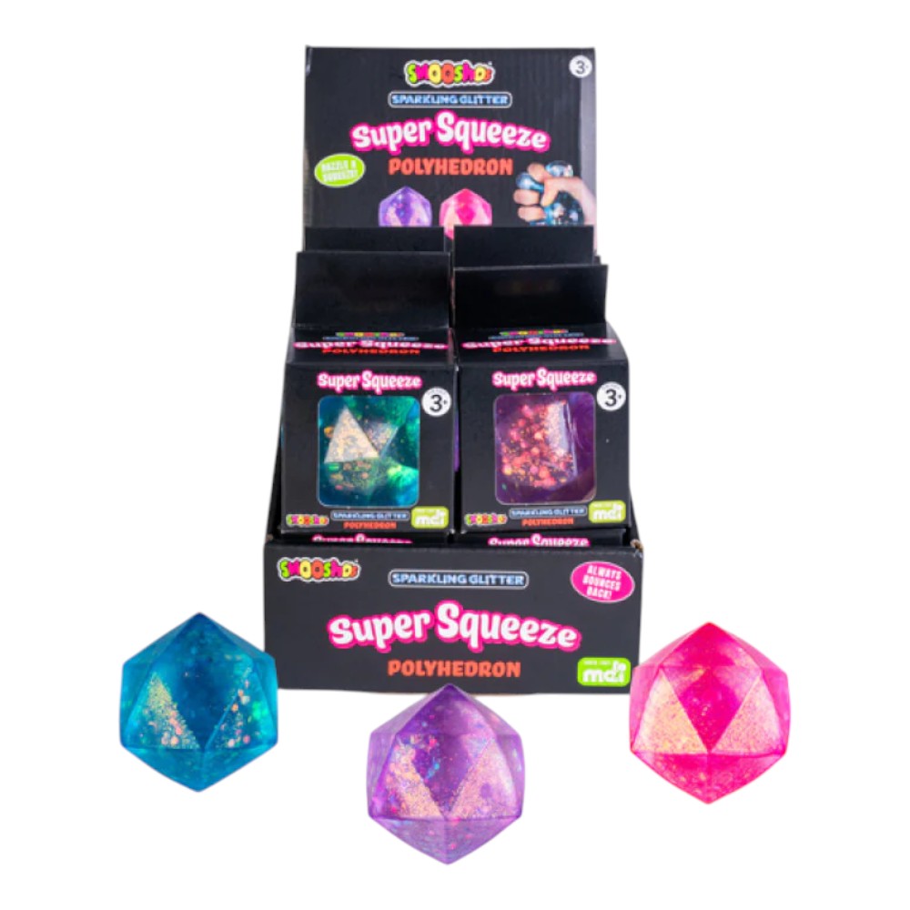 Super Squeeze Polyhedron Sparkling Glitter - Good Games
