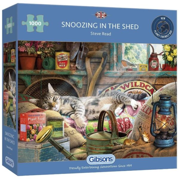 Gibsons - Snoozing In The Shed 1000 Piece Jigsaw
