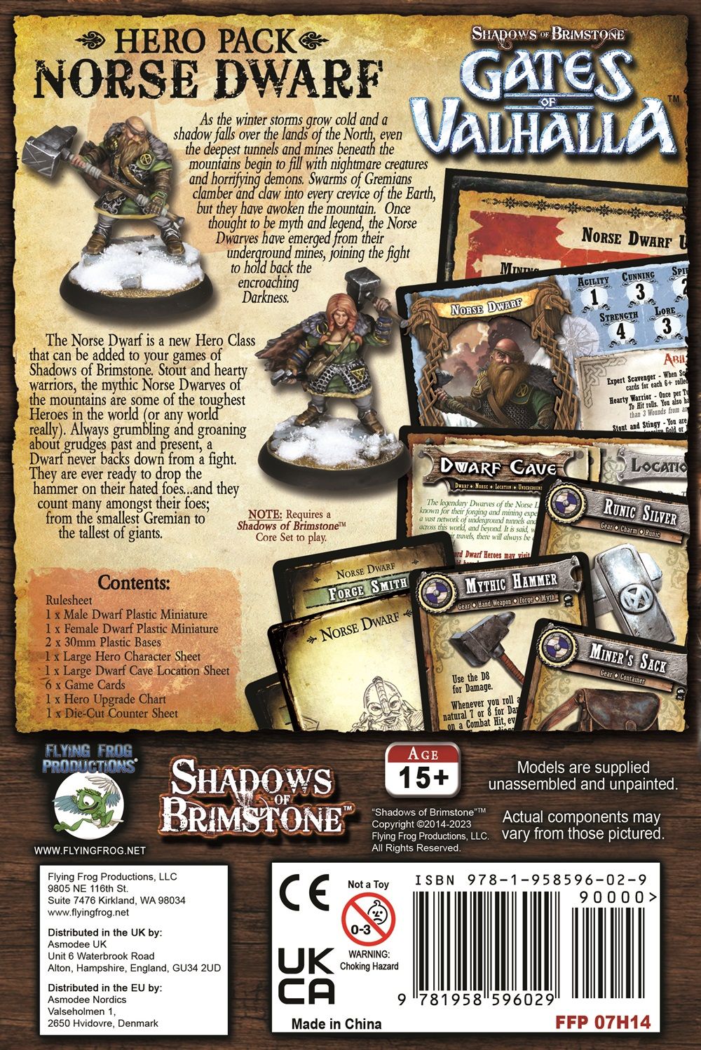 Shadows of Brimstone - Hero Pack - Norse Dwarf - Good Games