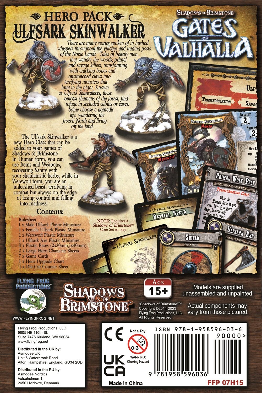 Shadows of Brimstone - Hero Pack - Ulfsark Skinwalker - Good Games