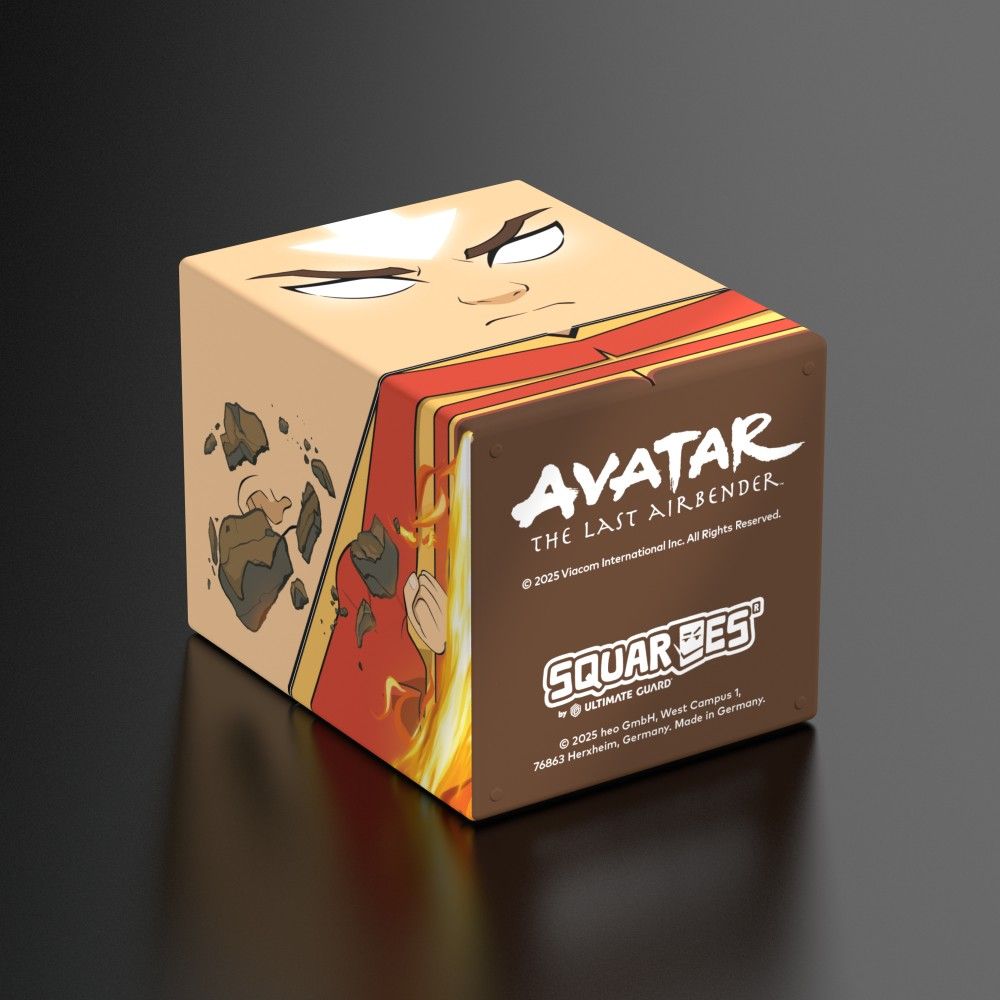Ultimate Guard Avatar: The Last Airbender SQUARES box with angry Aang, earth, and fire bending art