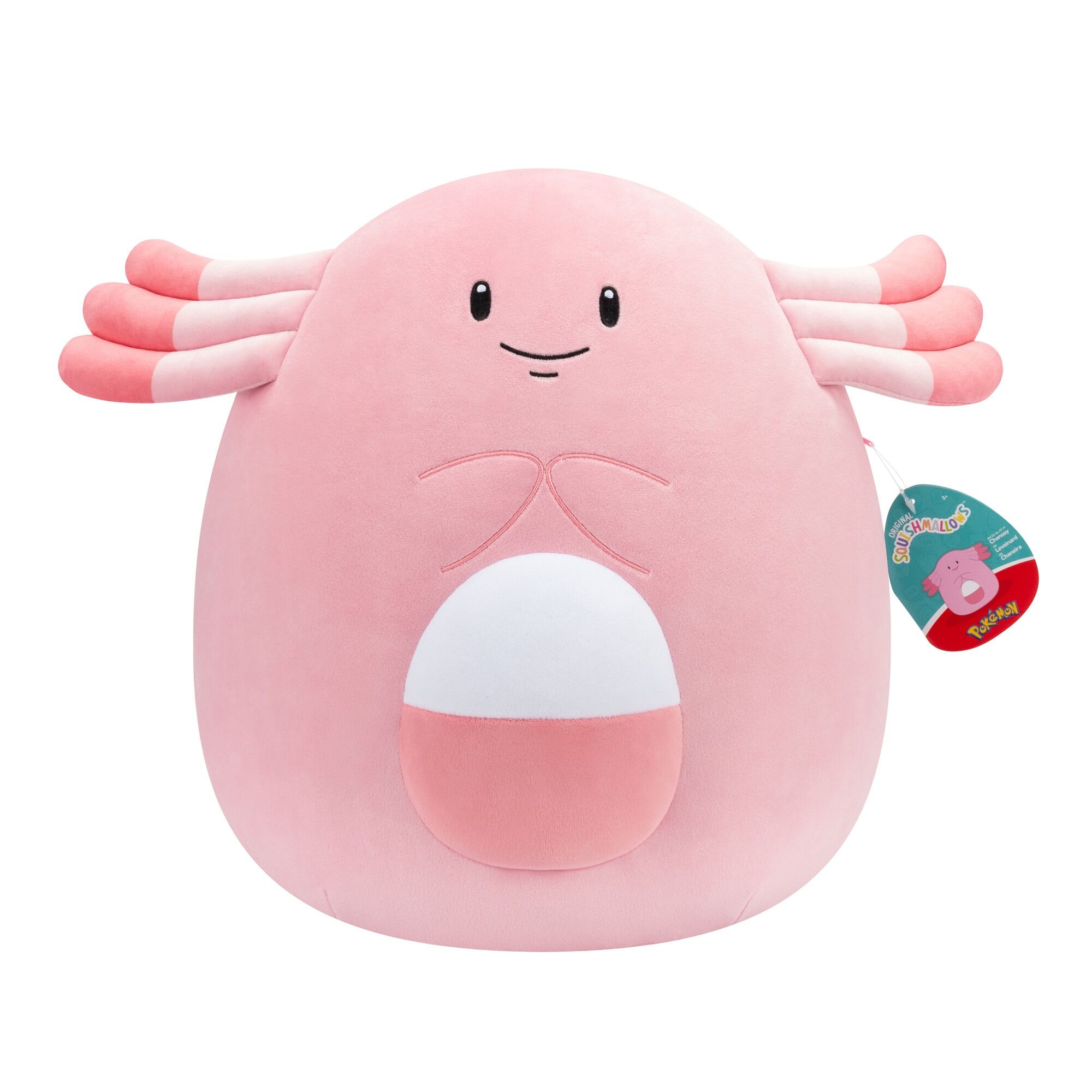 Squishmallows Pokemon Chansey 14 inch plush front view