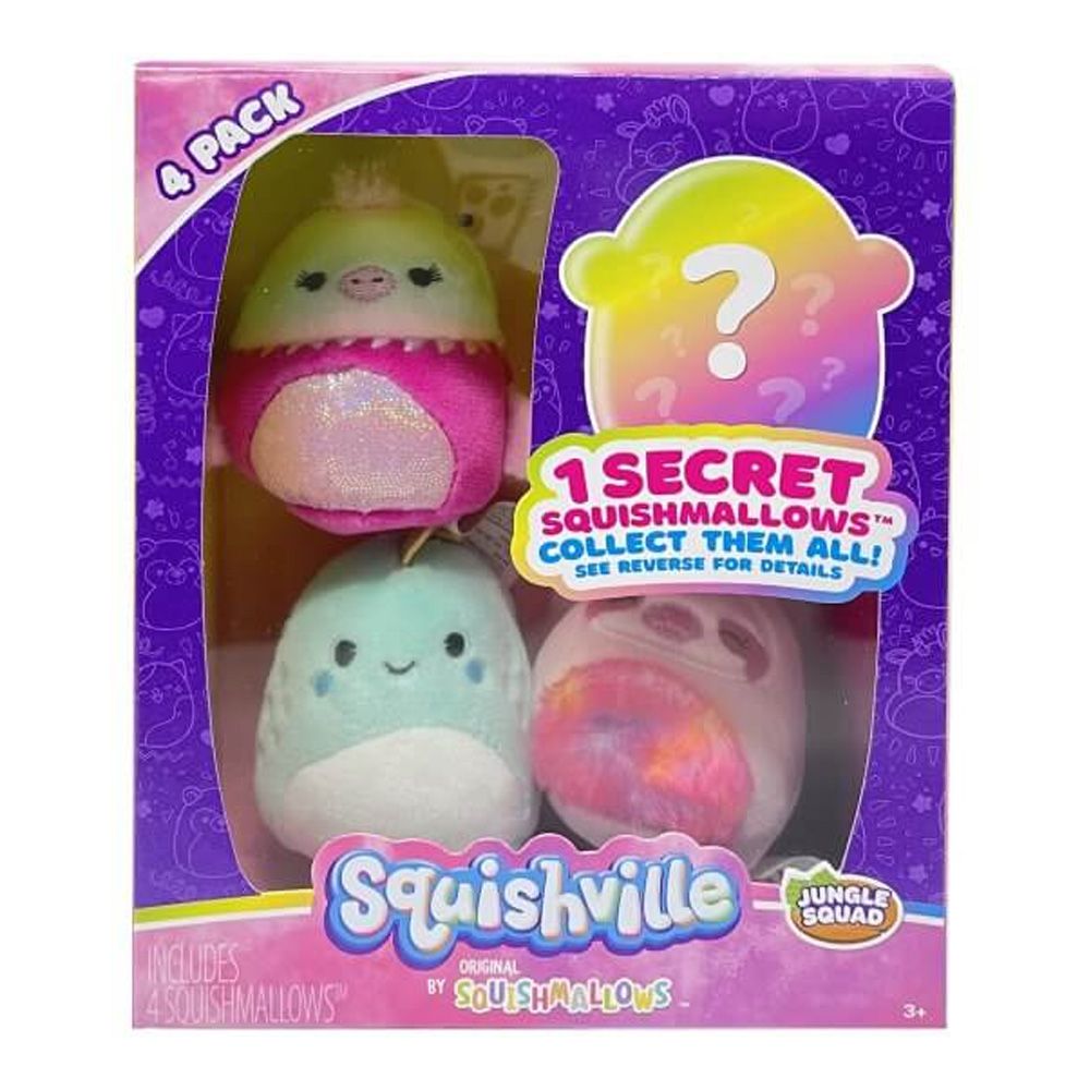 Squishville Mini Squishmallow 4 Pack Jungle Squad - Good Games