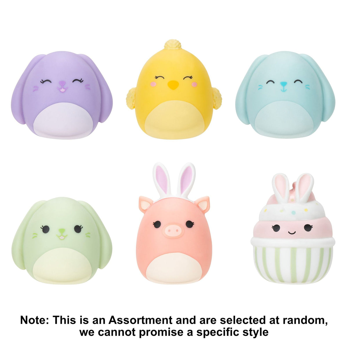 Squishmallows Squooshems 2.5 inch Easter mystery pack angled view
