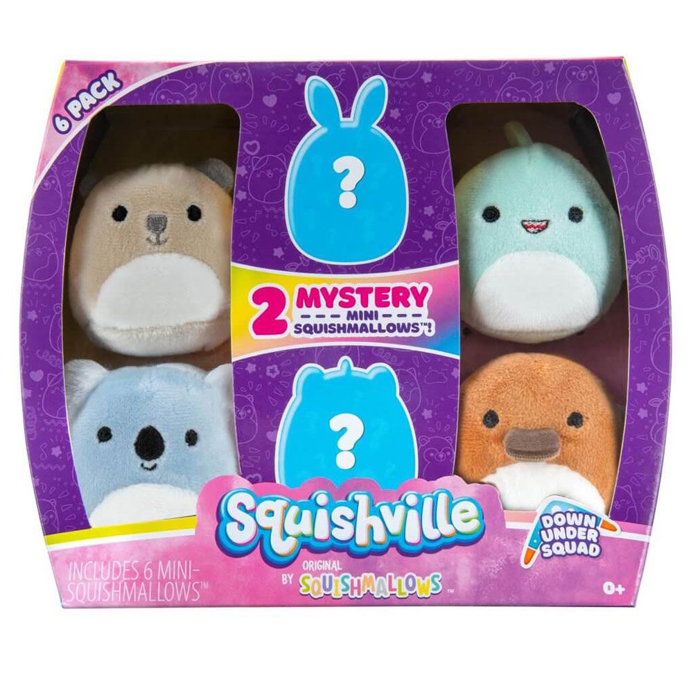 Squishville Mini Squishmallow 6 Pack -Down Under Squad