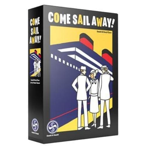 Come Sail Away! board game box standing upright on a white background