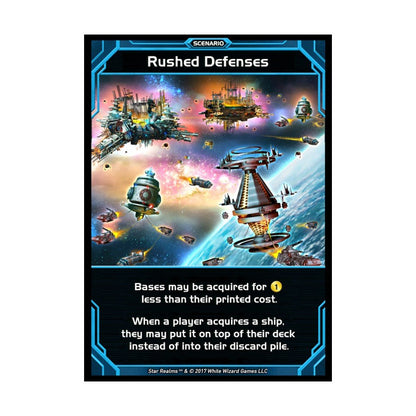 Display of Star Realms: Scenarios Pack booster with cards fanned out
