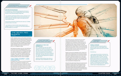 Diagram of a person wearing a complex, futuristic suit with large mechanical wings, viewed from behind