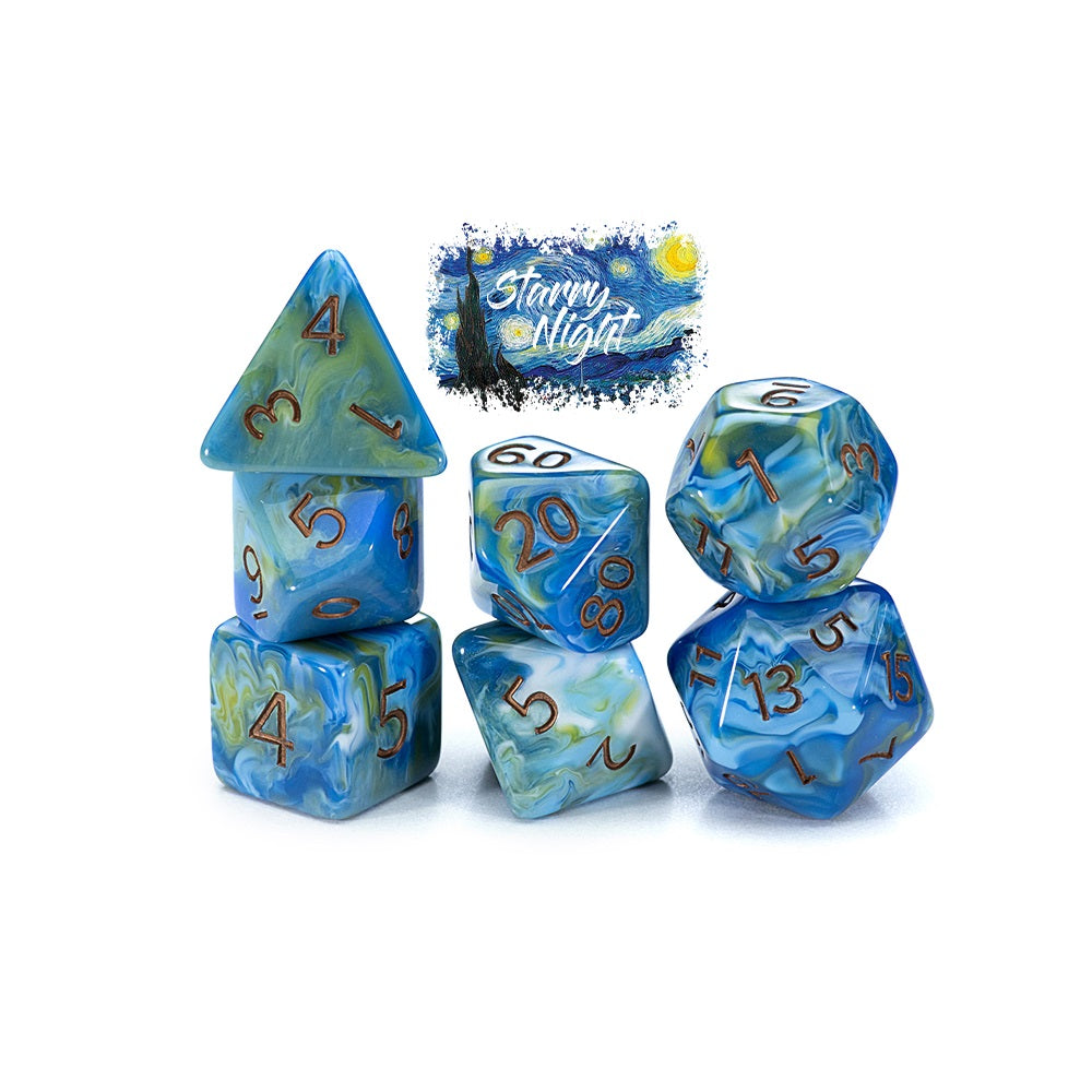 Gatekeeper Van Gogh Dice - Starry Night - Good Games