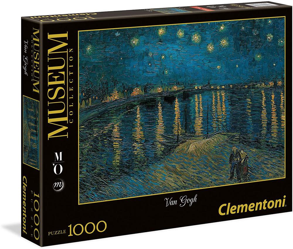 Clementoni - Museum Collection - Starry Night Rhone - Van Gogh 1000 Piece Jigsaw - Good Games