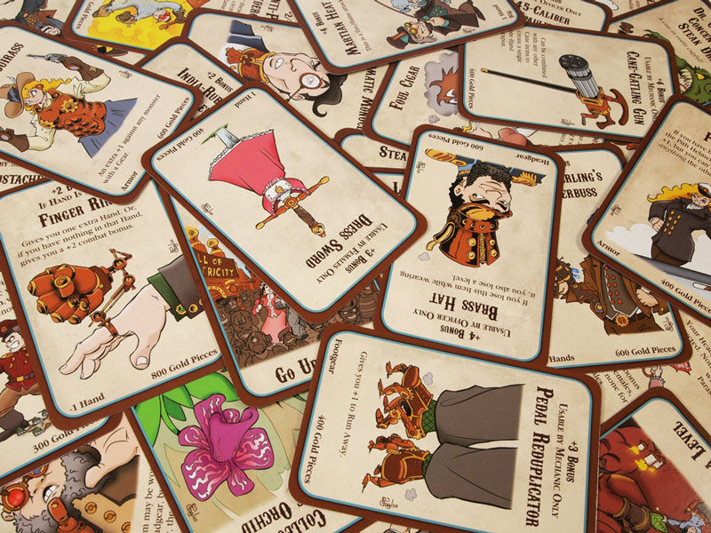 Munchkin Steampunk Treasures card deck preview