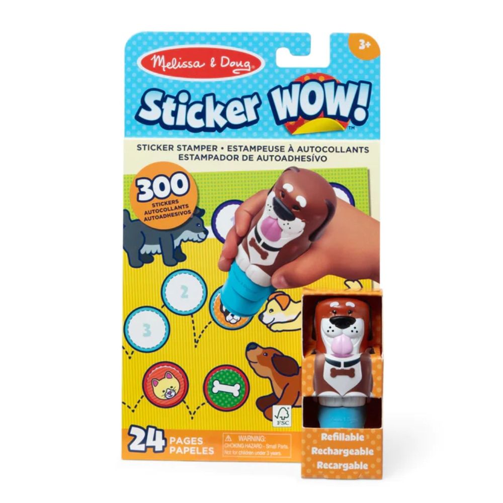 Melissa & Doug - Sticker WOW! Sticker Stamper & Activity Pad - Dog - Good Games