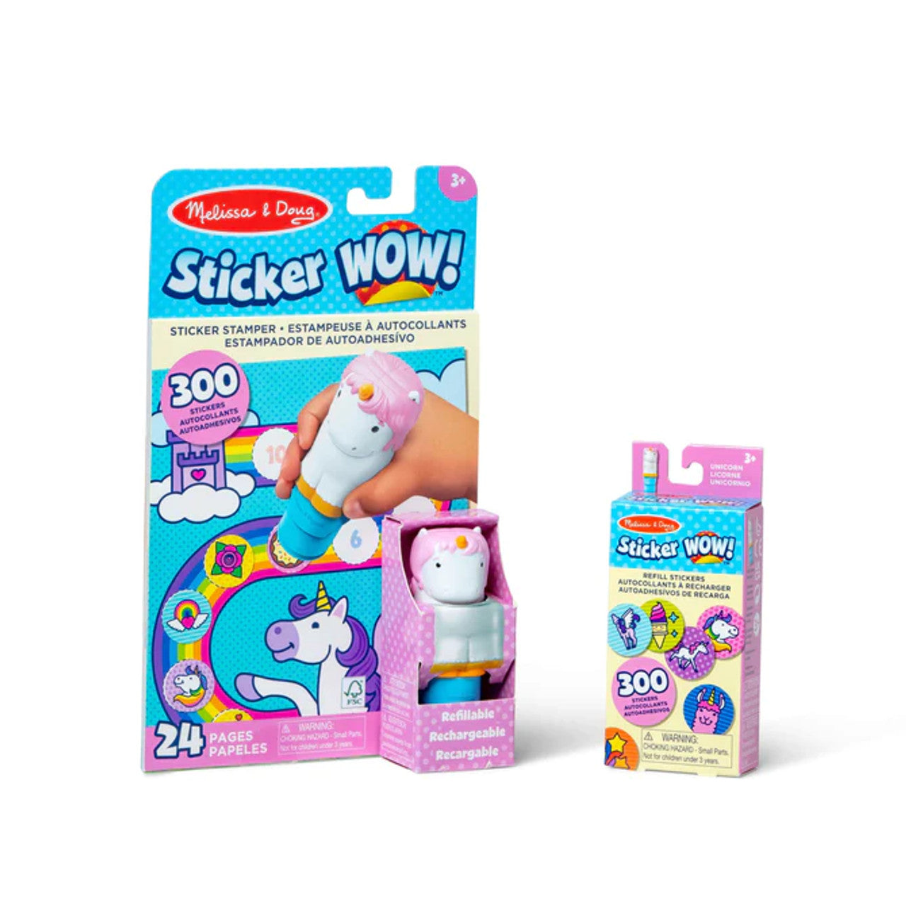 Melissa & Doug - Sticker WOW! Sticker Stamper & Activity Pad - Unicorn - Good Games