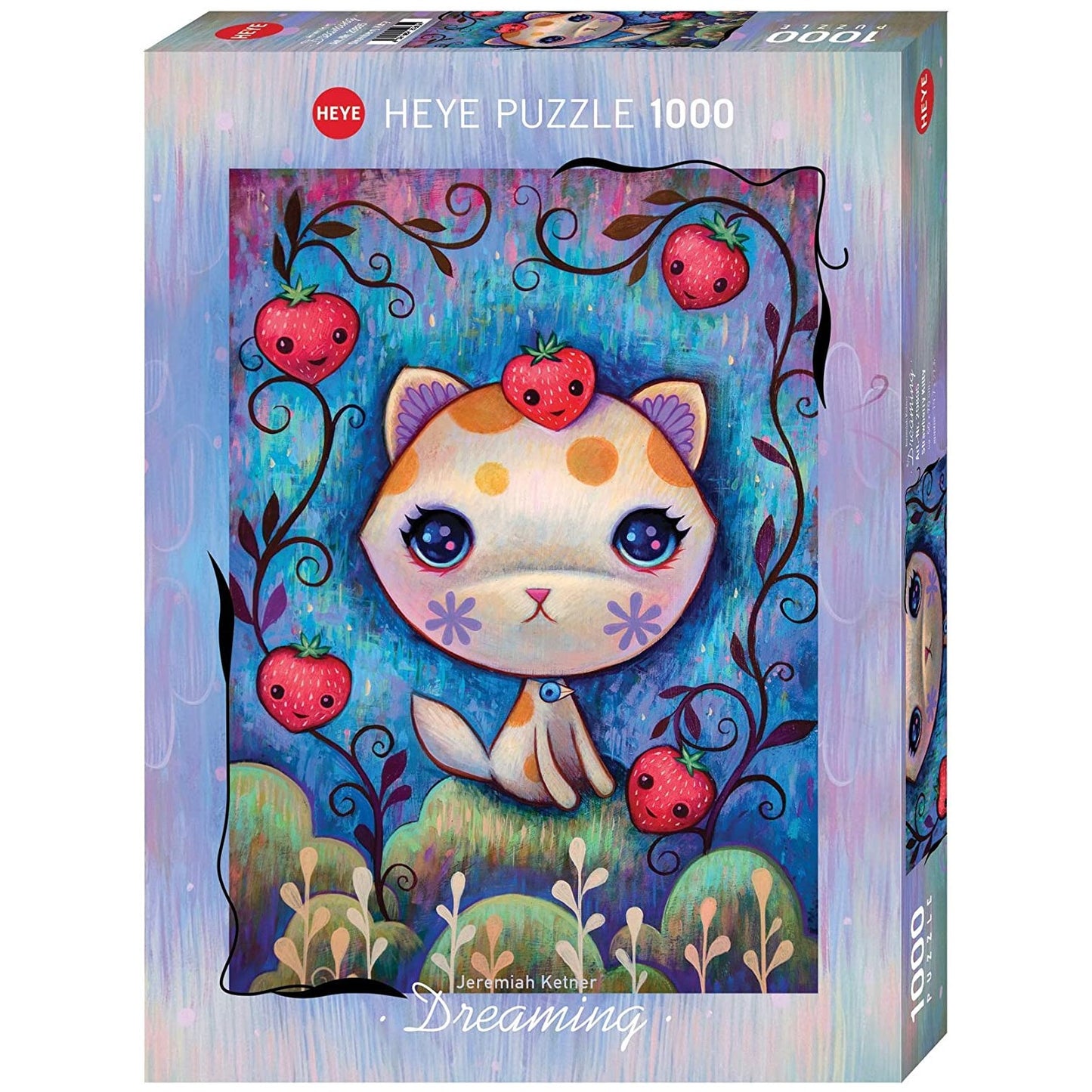 Heye - Dreaming Strawberry Kitty 1000 Piece Jigsaw - Good Games