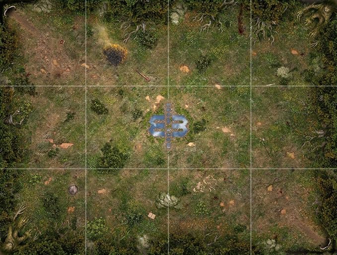 Mage Wars Arena Straywood Forest Playmat (Preorder)