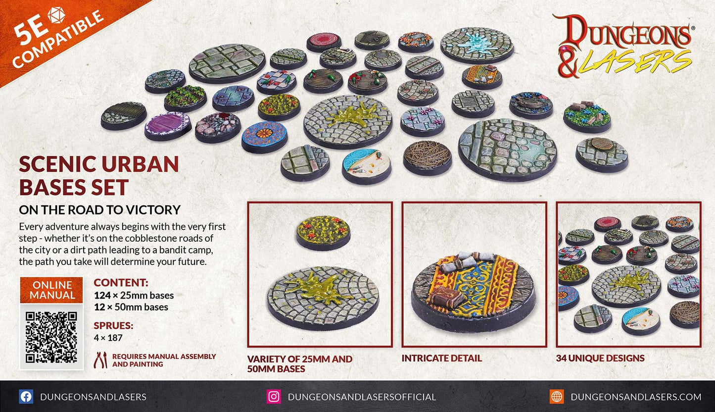 Archon Studio Dungeons and Lasers Scenic Urban Bases Set - Good Games
