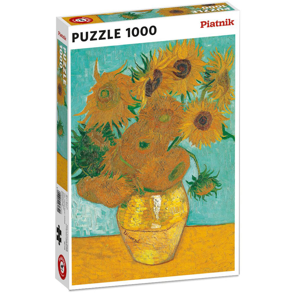 Van Gogh Vase of Sunflowers 1000 Piece Jigsaw - Good Games