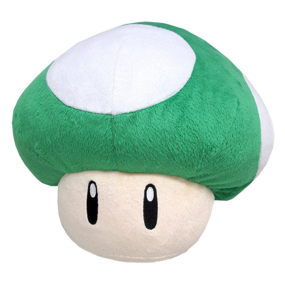 Super Mario Bros Plush 1UP Mushroom Pillow - Good Games