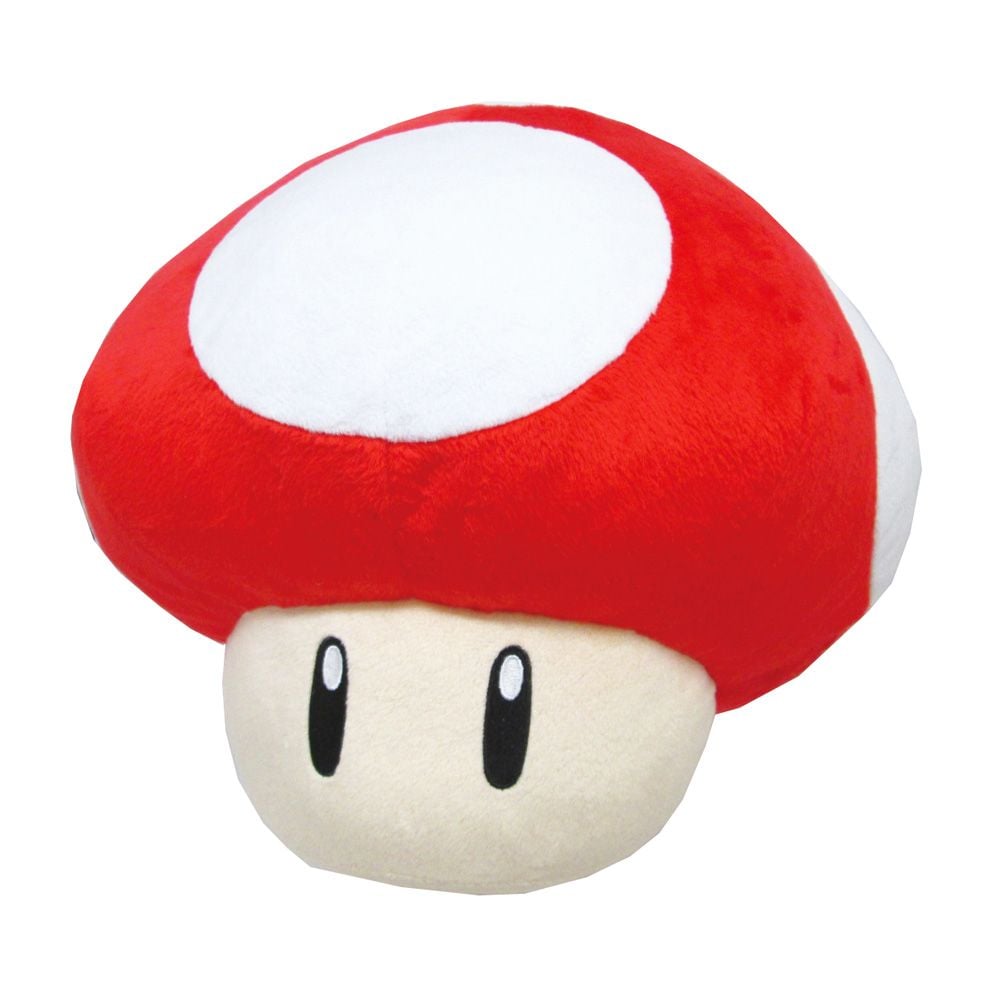 Super Mario Bros Plush Super Mushroom Pillow 32cm - Good Games