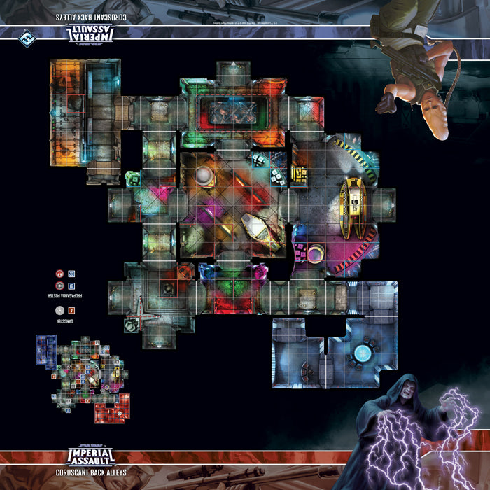 Star Wars: Imperial Assault - Coruscant Back Alleys Skirmish Map