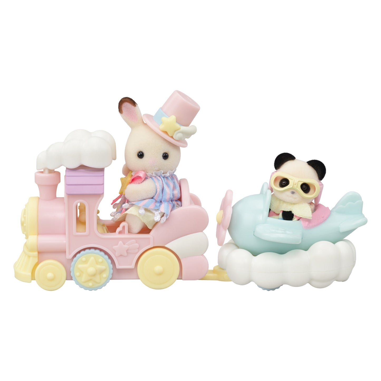 Sylvanian Families - Amusement Park Ride Set -Plane & Train