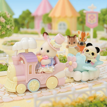 Sylvanian Families - Amusement Park Ride Set -Plane & Train