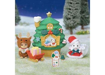 Sylvanian Families - Baby Santa's Christmas Tree House
