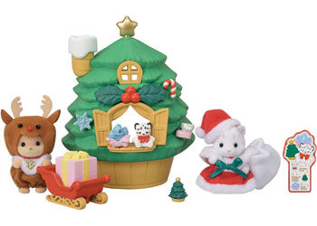 Sylvanian Families - Baby Santa's Christmas Tree House