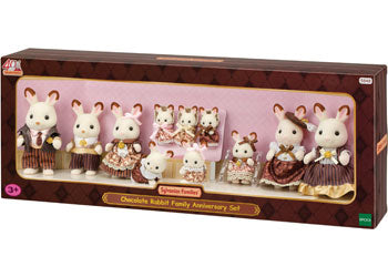 Sylvanian Families - Chocolate Rabbit Family Anniversary Set