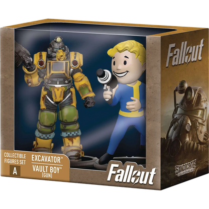 Fallout - Collectible Figures Set - Excavator + Vault Boy (gun) - Good Games
