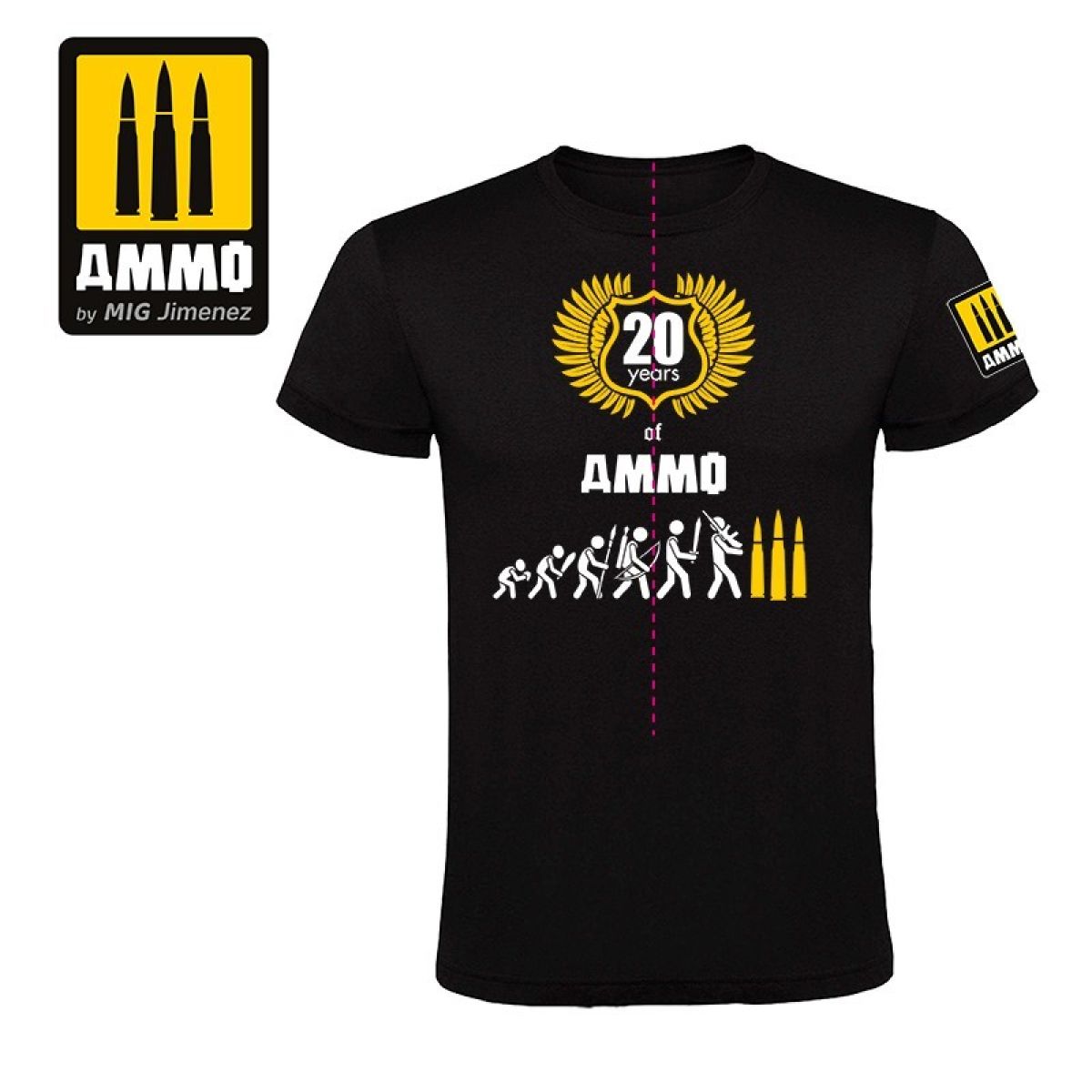 Ammo by MIG - Merchandise - T-Shirt 20 Years Of Weathering (Size L) (Preorder) - Good Games