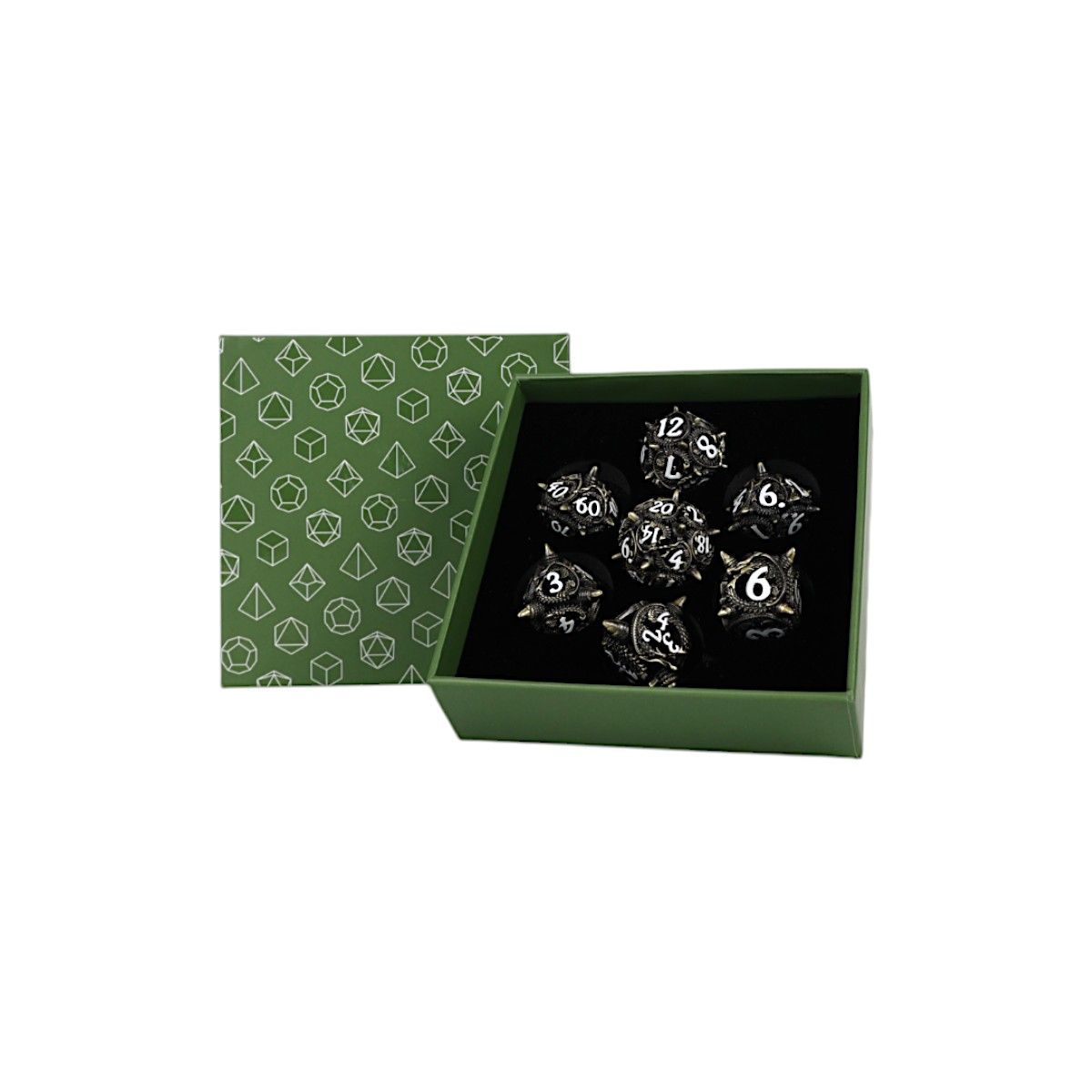 LPG Dice Xeno Hollow Dice Set Tarnished Gold - Good Games