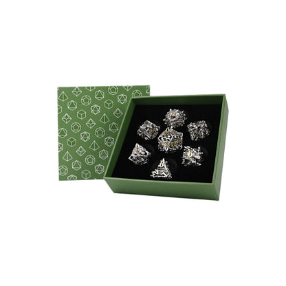 LPG Dice Dragon Rage Dice Set Chrome/Gold - Good Games