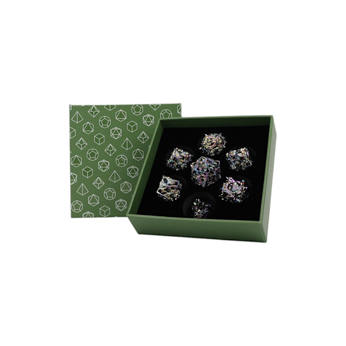 LPG Dice Dragon Rage Dice Set Rainbow - Good Games