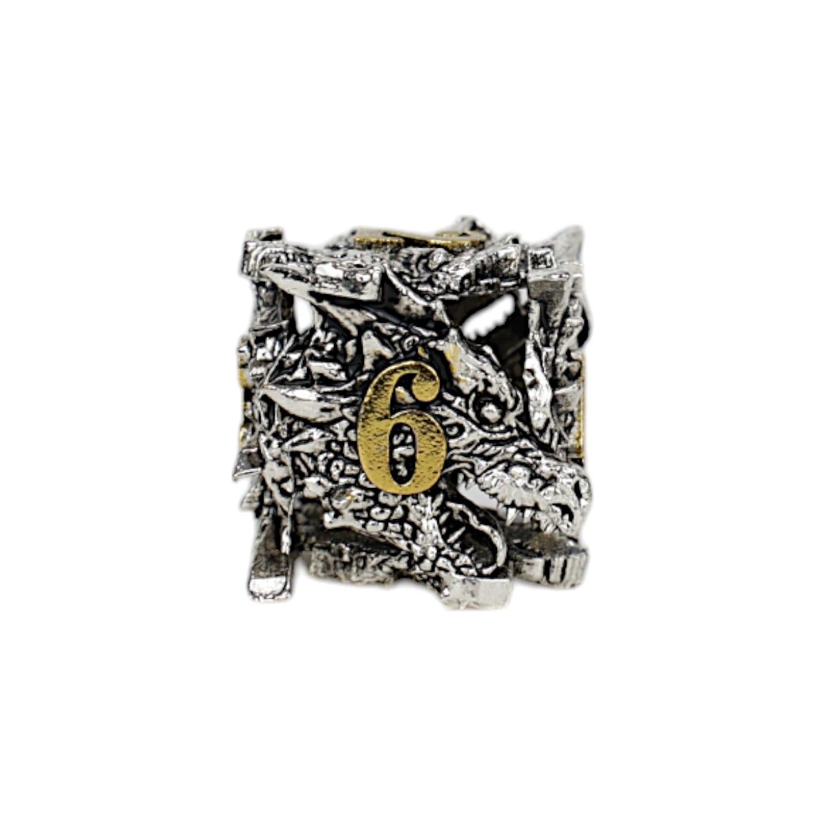 LPG Dice Dragon Rage Dice Set Chrome/Gold - Good Games