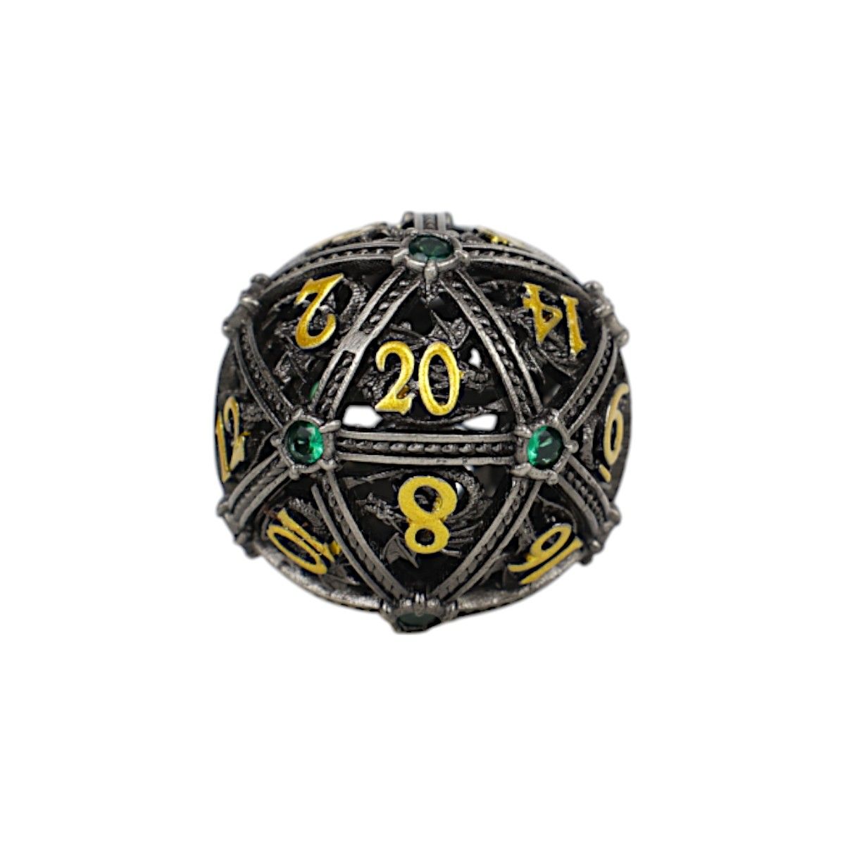 LPG Dice Hoard Guardian Dice Set Steel/Green - Good Games