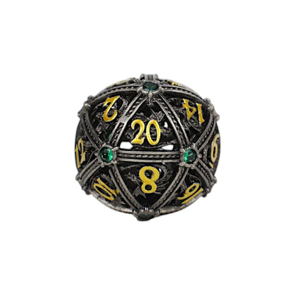 LPG Dice Hoard Guardian Dice Set Steel/Green - Good Games