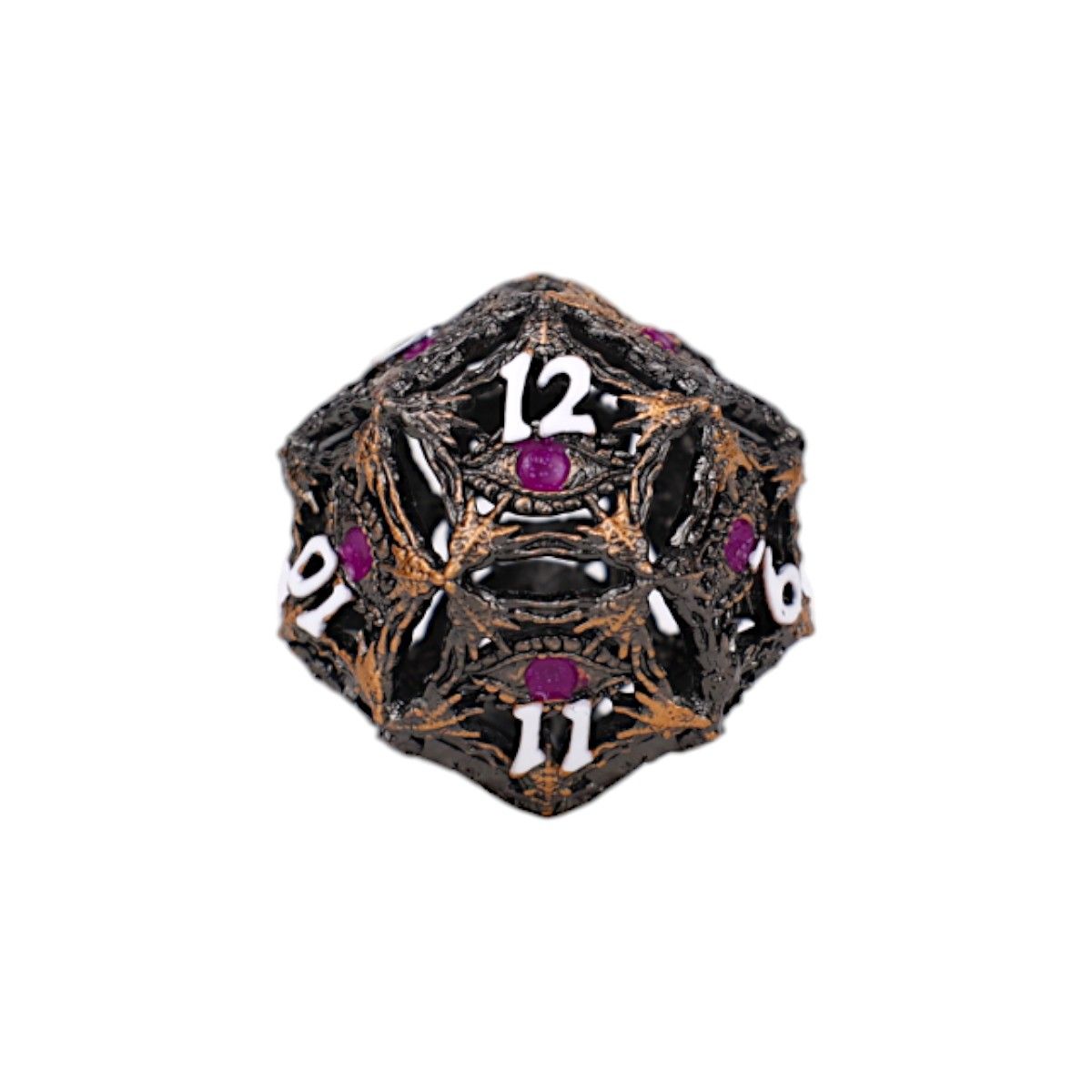 LPG Dice Dragon Eye Dice Set Tarnished Gold/Purple - Good Games