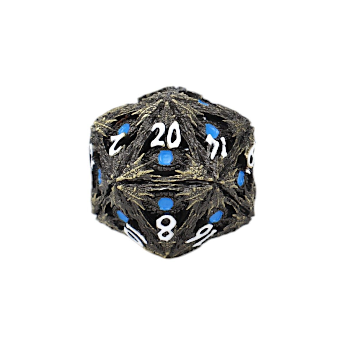 LPG Dice Dragon Eye Dice Set Tarnished Gold/Blue - Good Games