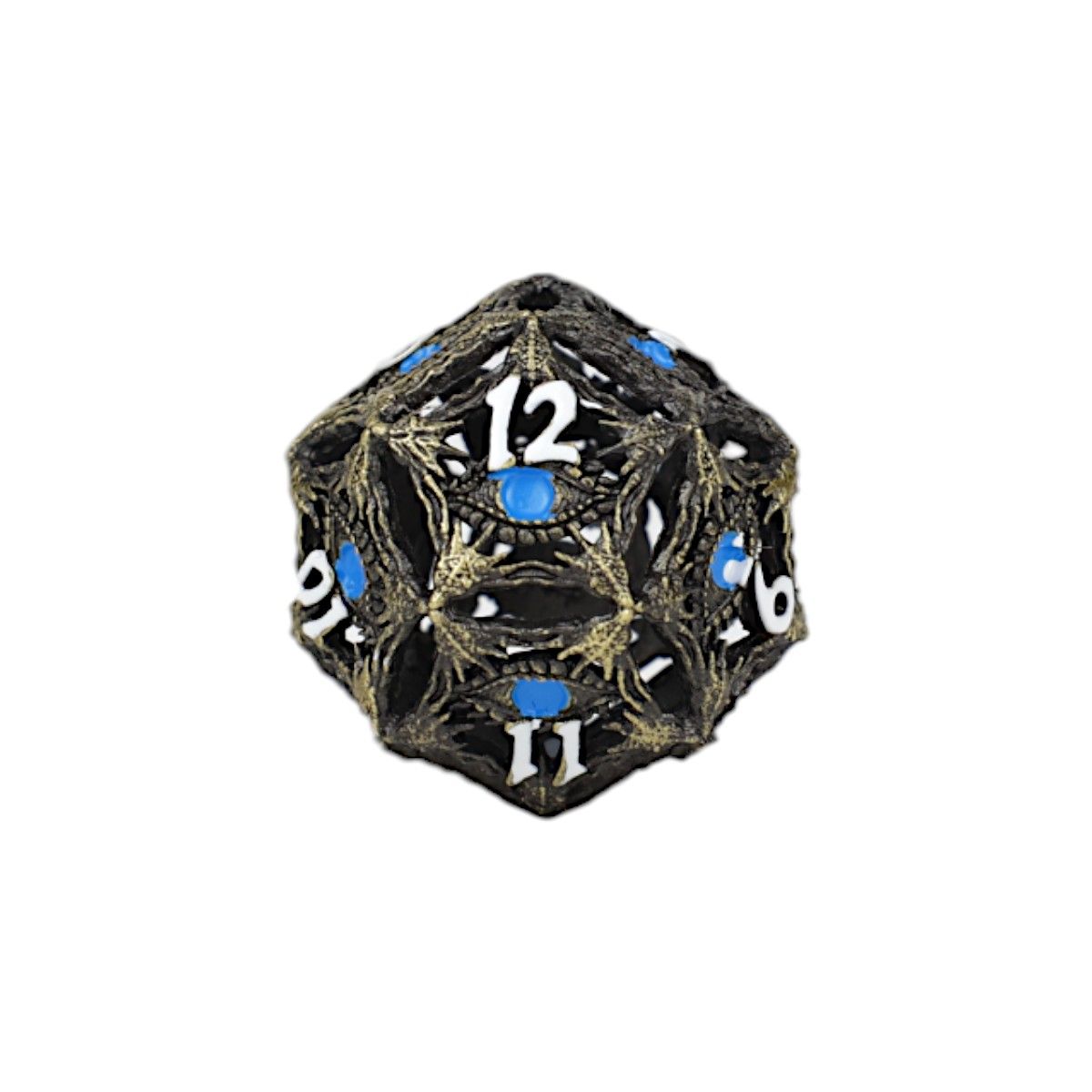 LPG Dice Dragon Eye Dice Set Tarnished Gold/Blue - Good Games
