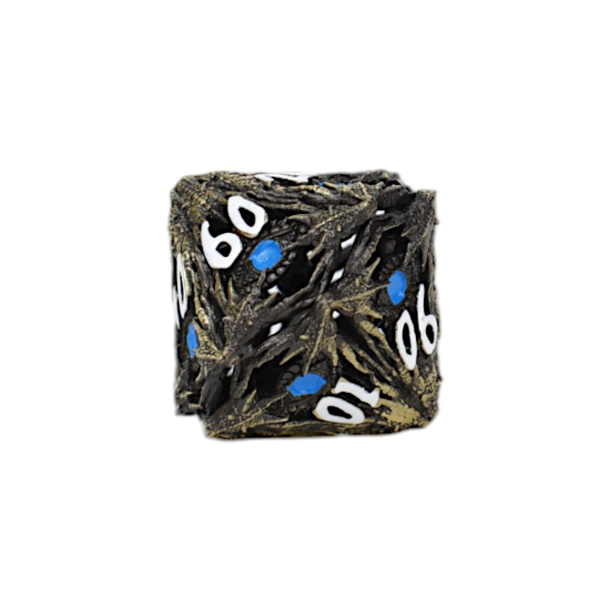 LPG Dice Dragon Eye Dice Set Tarnished Gold/Blue - Good Games