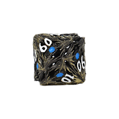 LPG Dice Dragon Eye Dice Set Tarnished Gold/Blue - Good Games