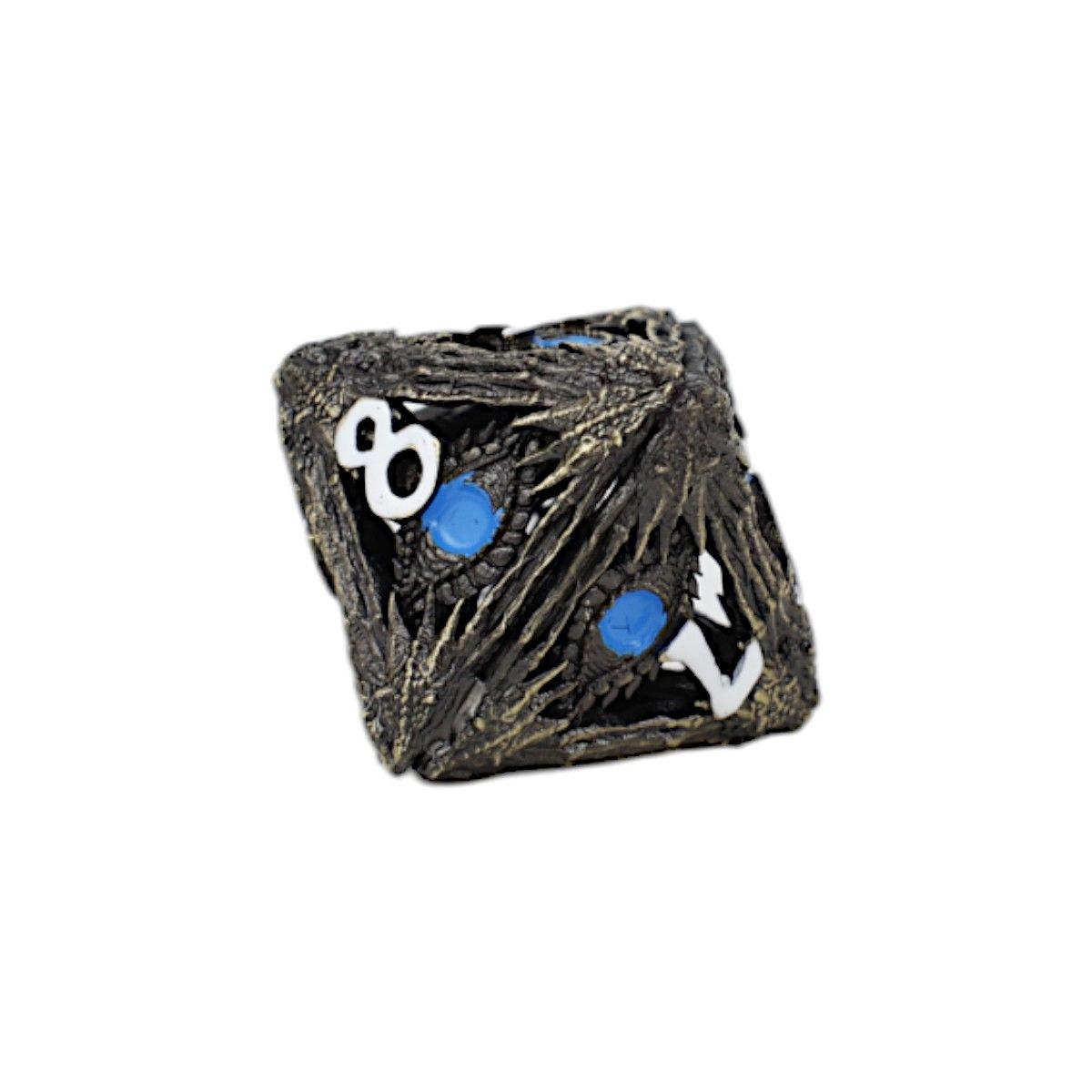 LPG Dice Dragon Eye Dice Set Tarnished Gold/Blue - Good Games