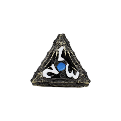 LPG Dice Dragon Eye Dice Set Tarnished Gold/Blue - Good Games